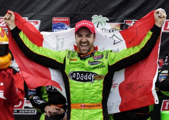 James Hinchcliffe 2013 St. Pete Victory Lane